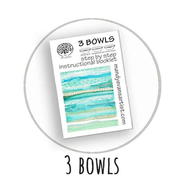 an icon of the 3 bowls art instructional booklet