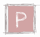 an image of a simplified letter p for pinterest