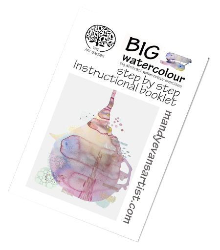 a small image of the instructional art workshop book for big watercolour