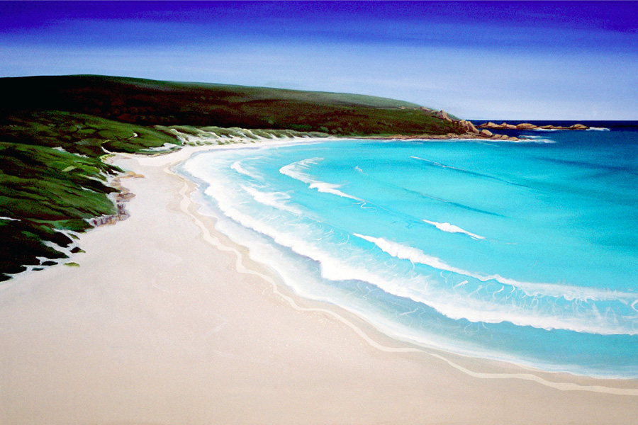 a later painting of Smiths Beach - where you can see an obvious improvement in the skill level of the painting